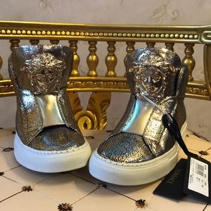 Versace Medusa Gold Sneakers size 36 NWT